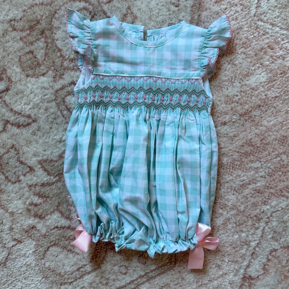 Lillie & Lilah gingham bubble